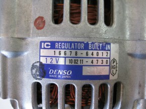 Lichtmaschine 12V 40Amp. Denso 100211-4730 Original 16678-64012 16678-64010 16678-64011 16678-64013